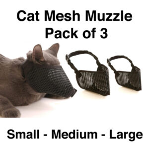 Mesh Cat Muzzle (3) Three Pack